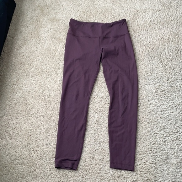 Set of 3 90 degree legging navy/purple/shiny green size L - Picture 2 of 9